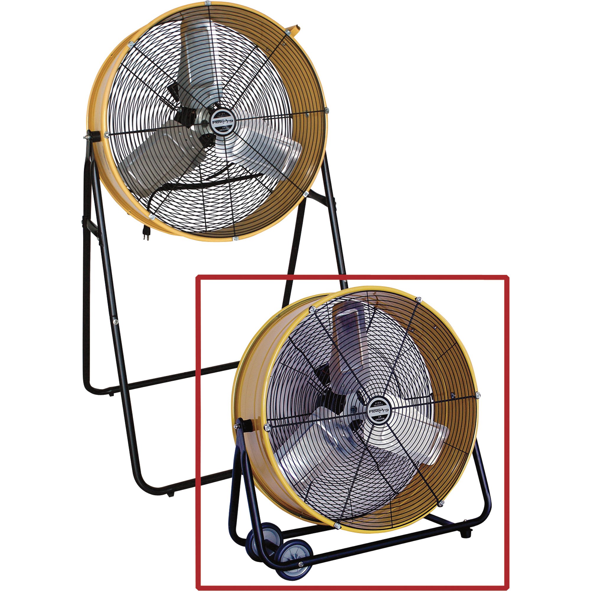 FlowPro TwoinOne Combo Fan — 24in. Dia., 7700 CFM, Model 11289